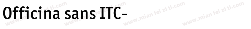 Officina sans ITC字体转换